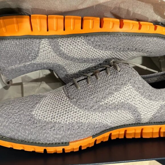 Cole Haan Zerogrand Stitchlite Wool Wingtip Oxford Mens Shoes Gray C28227 11.5 - Picture 2 of 5